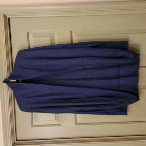 Athleta Blue Open-Front Cardigan